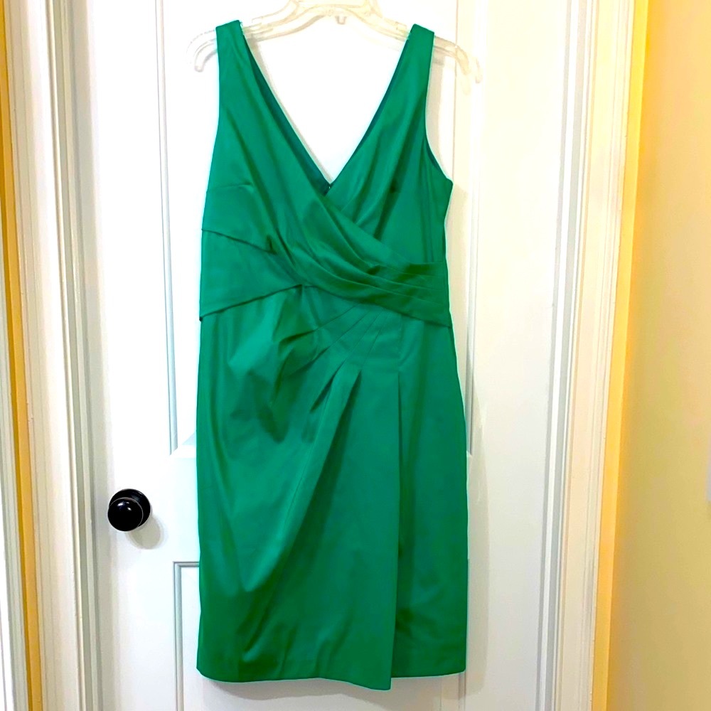 Lauren Ralph Lauren Emerald Green Midi Dress - Picture 3 of 12